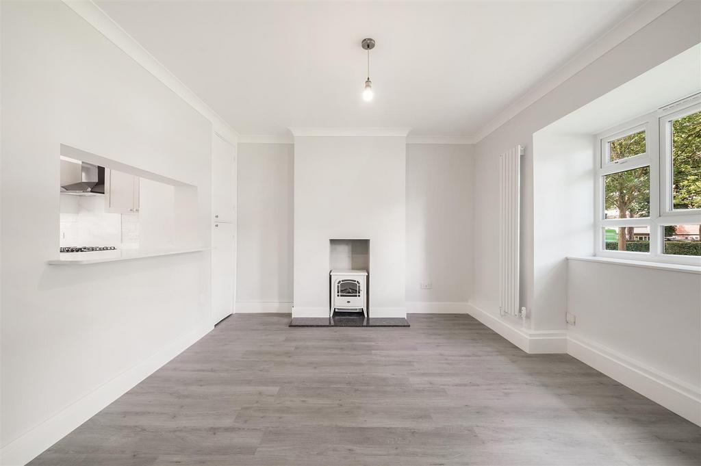 Living room, fireplace