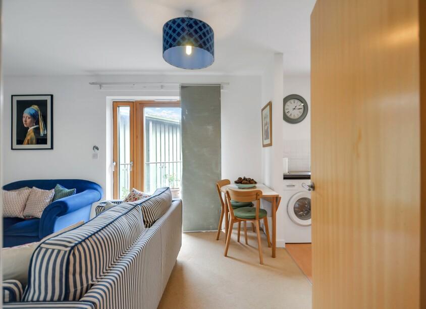 Open-plan living area, open plan living