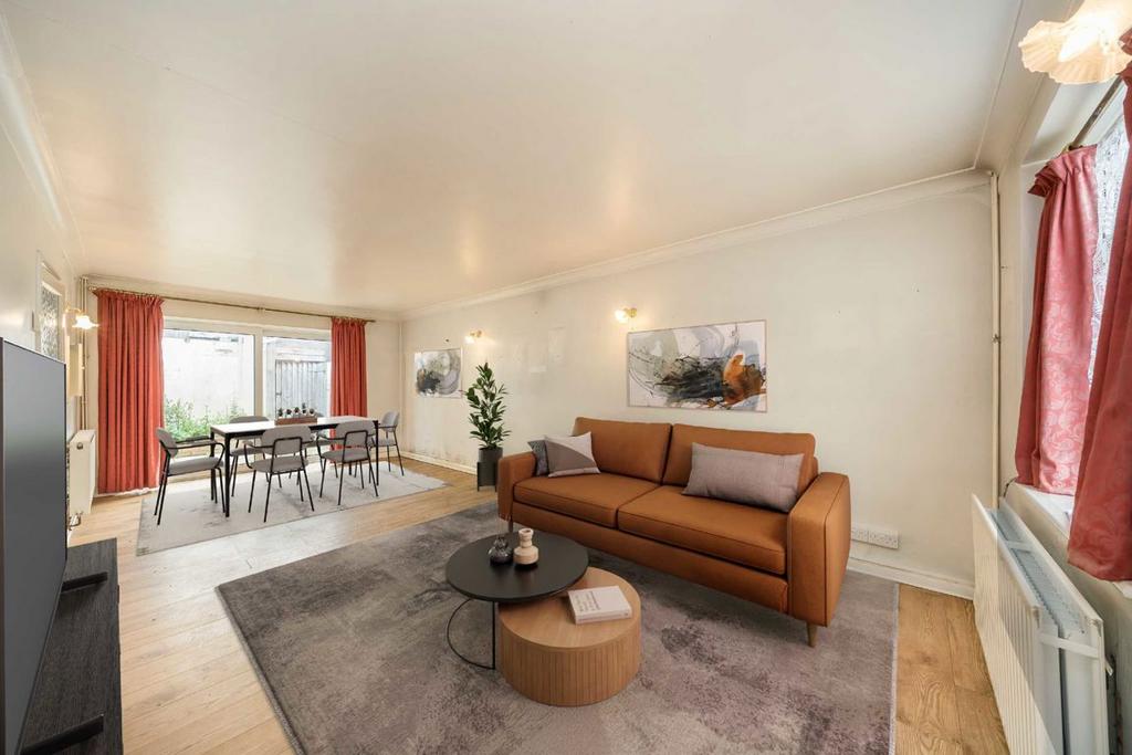 Open-plan living area, open plan living