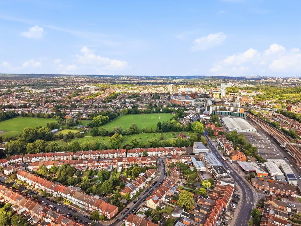 Aerial view, land