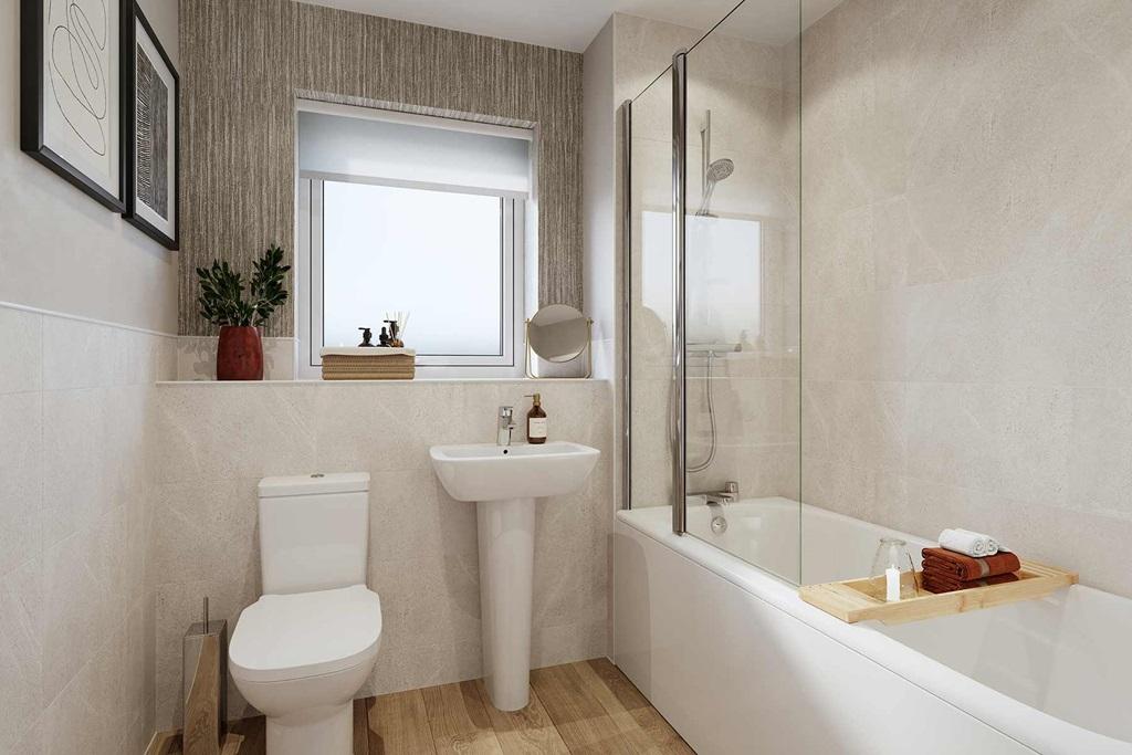 A family friendly bathroom complete the first...