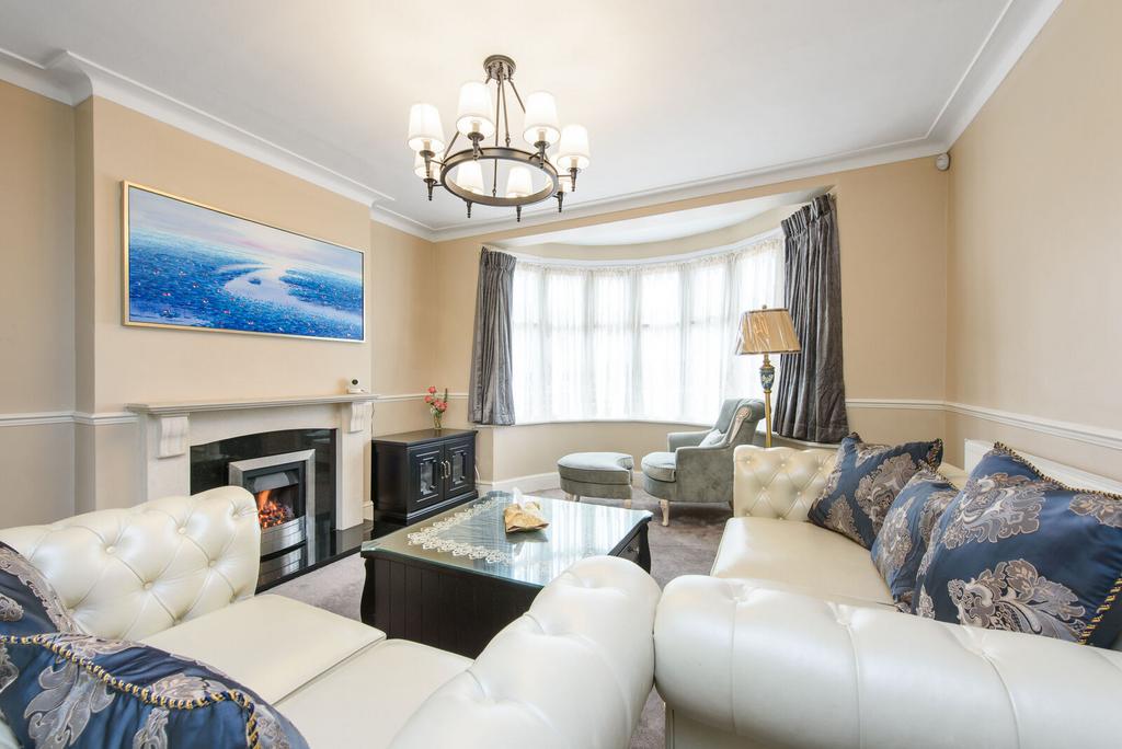 Living room, fireplace