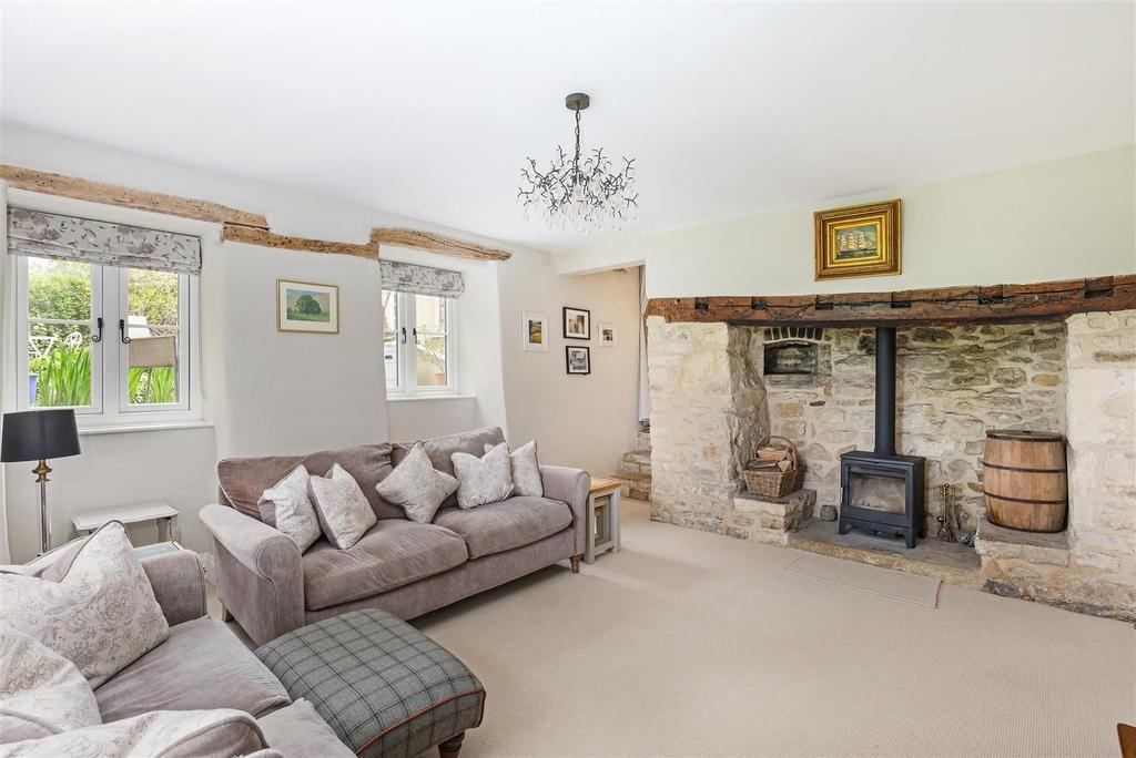 Living room, fireplace