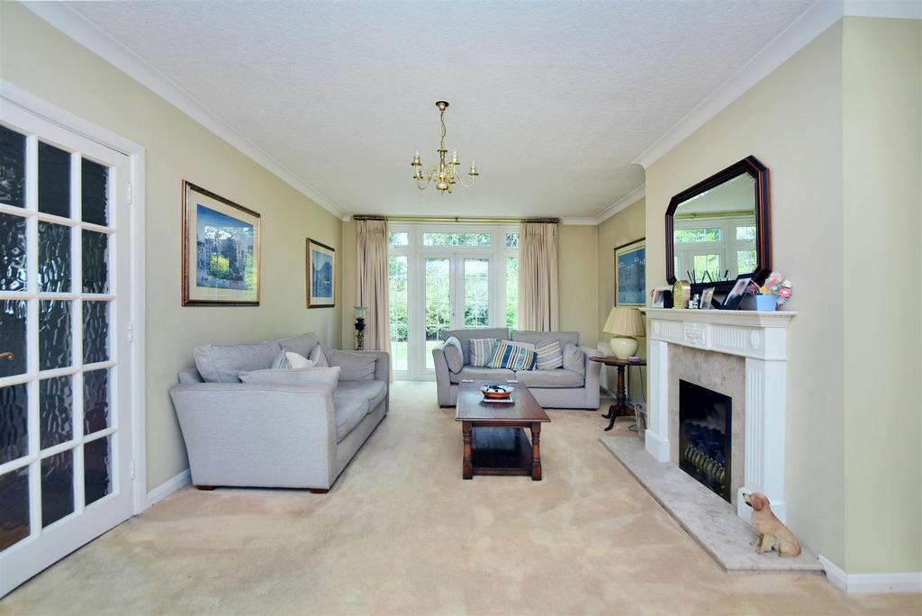 Living room, fireplace