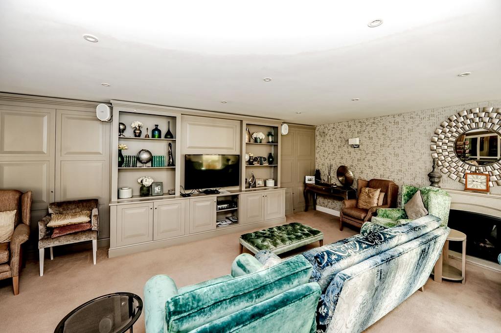Living room, fireplace
