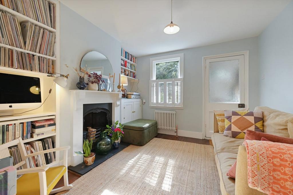 Living room, fireplace
