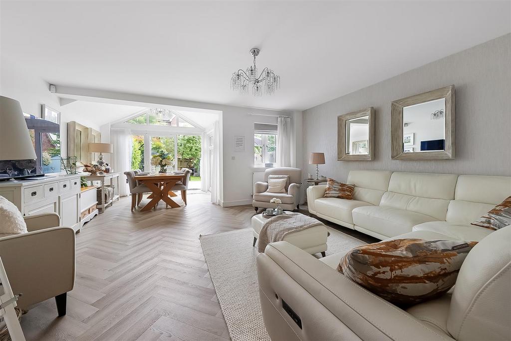 Open-plan living area, open plan living