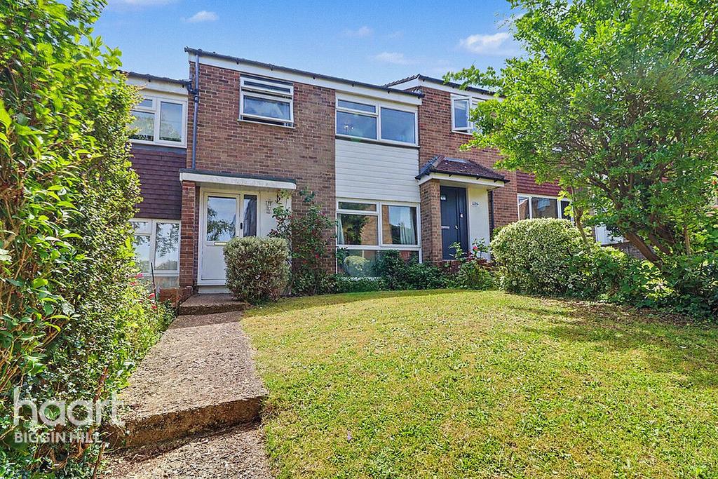 Semi-detached house exterior, garden