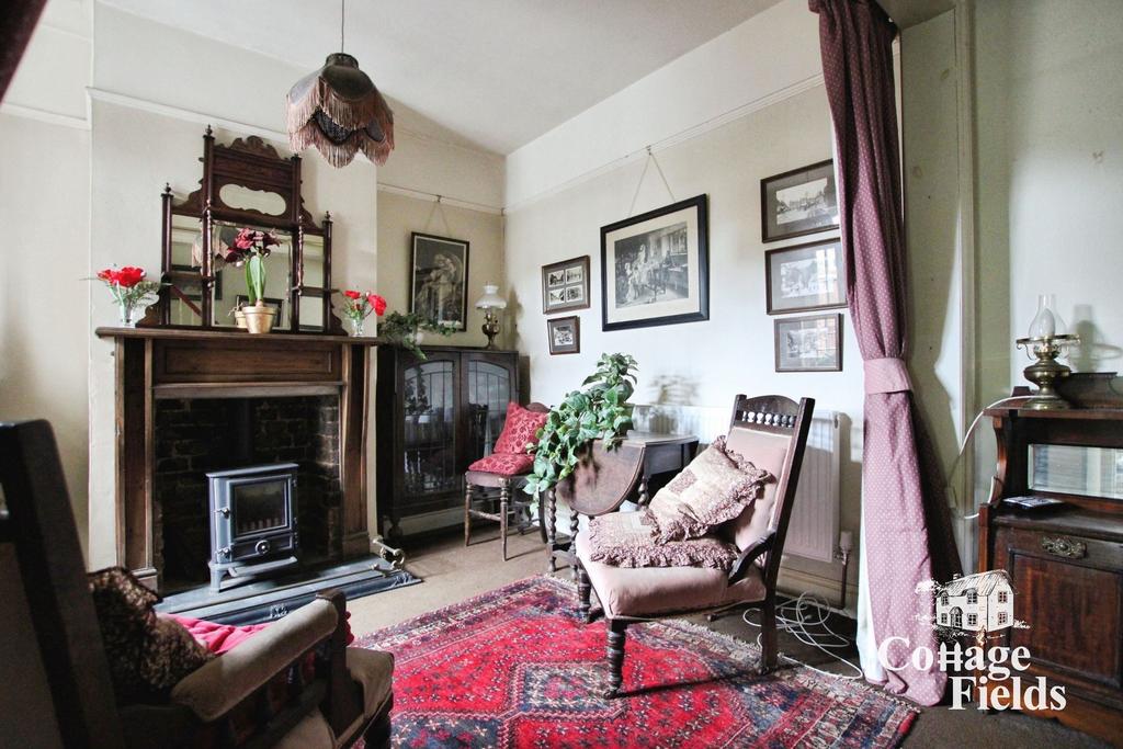 Living room, fireplace