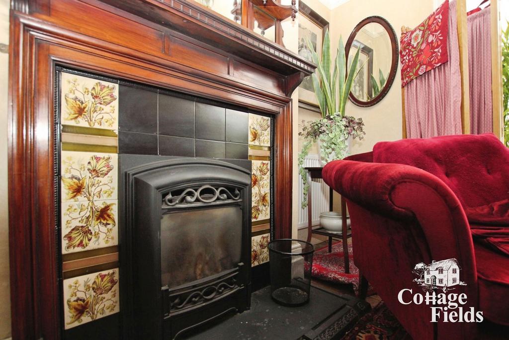 Reception room, fireplace