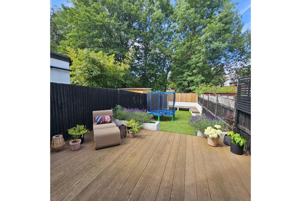 Decking area, garden