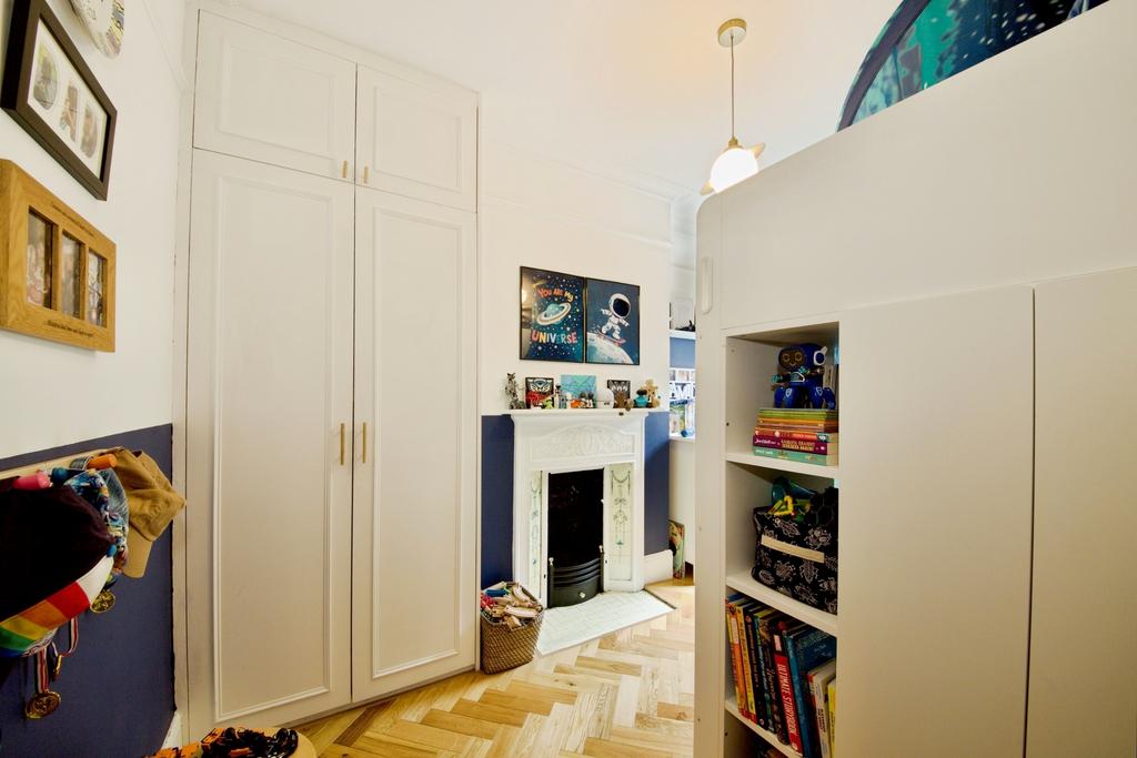 Living room, fireplace