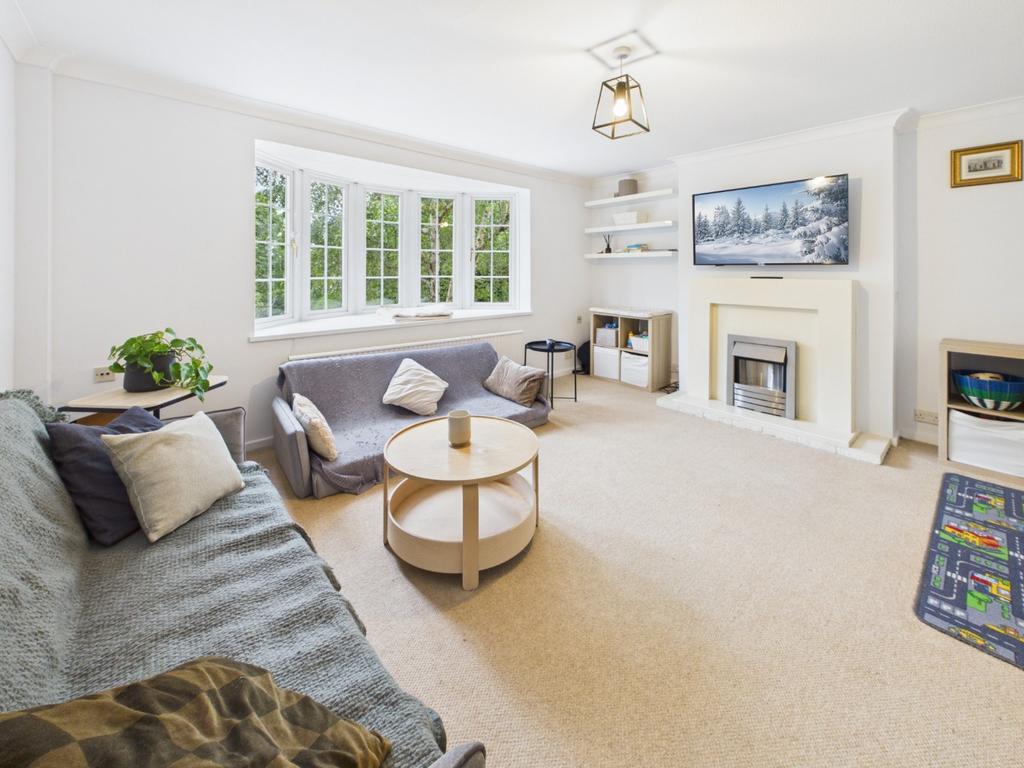 Living room, fireplace