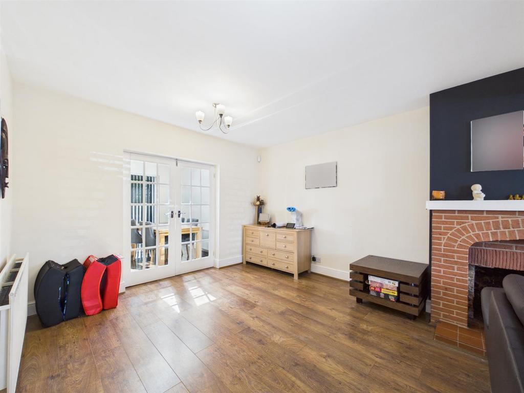Living room, fireplace
