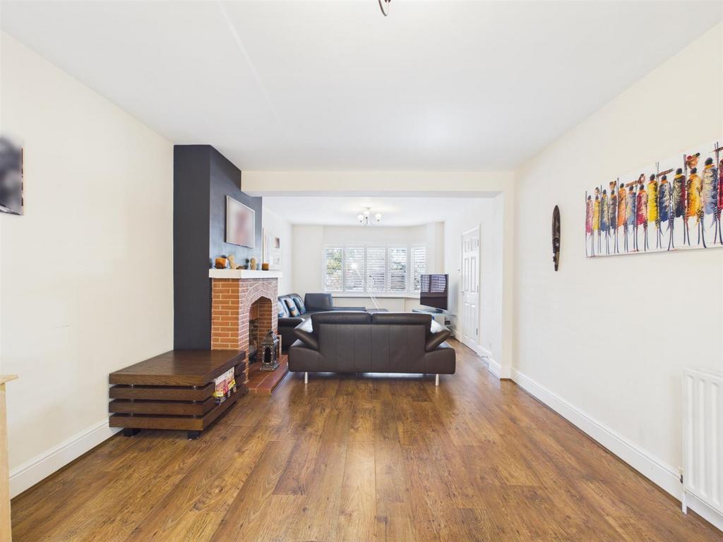 Living room, fireplace