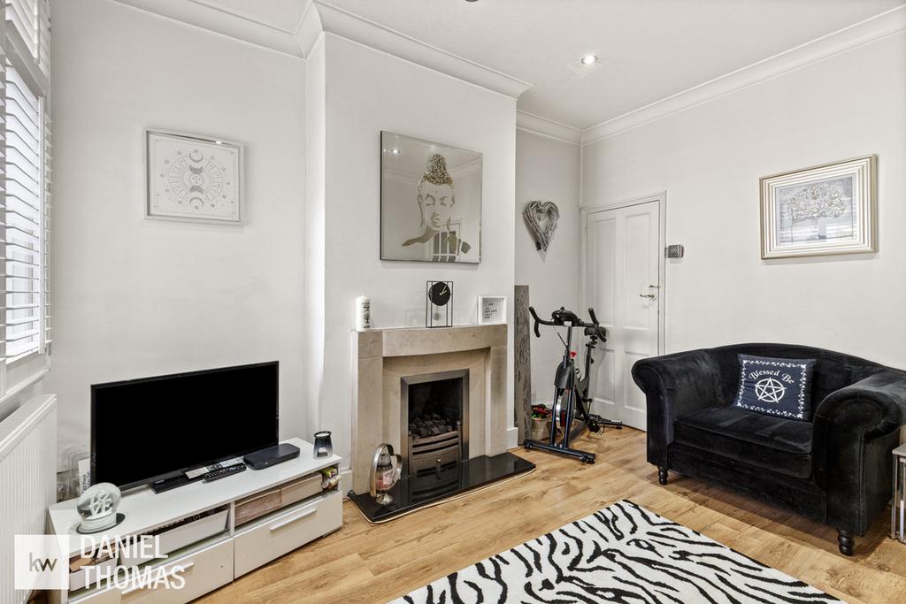 Living room, fireplace