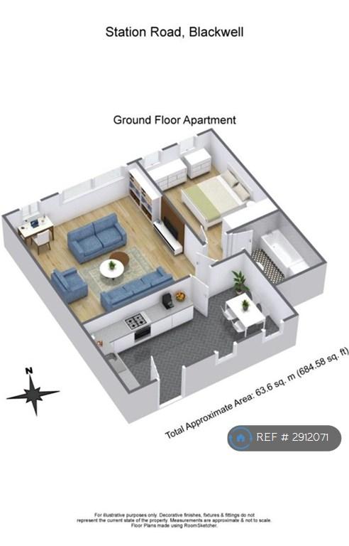 Open-plan living area