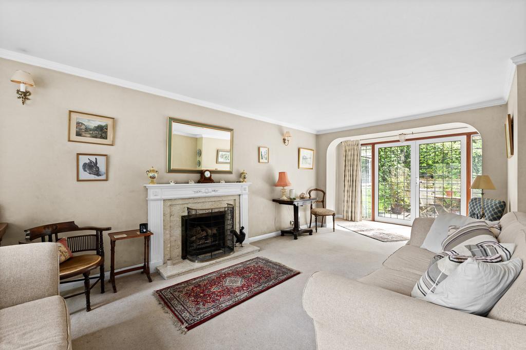 Living room, fireplace