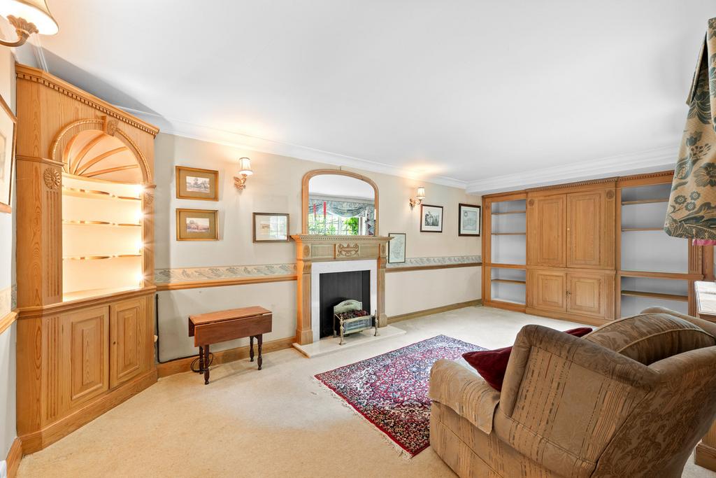 Living room, fireplace