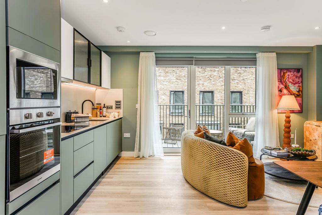 Open-plan living area, open plan living