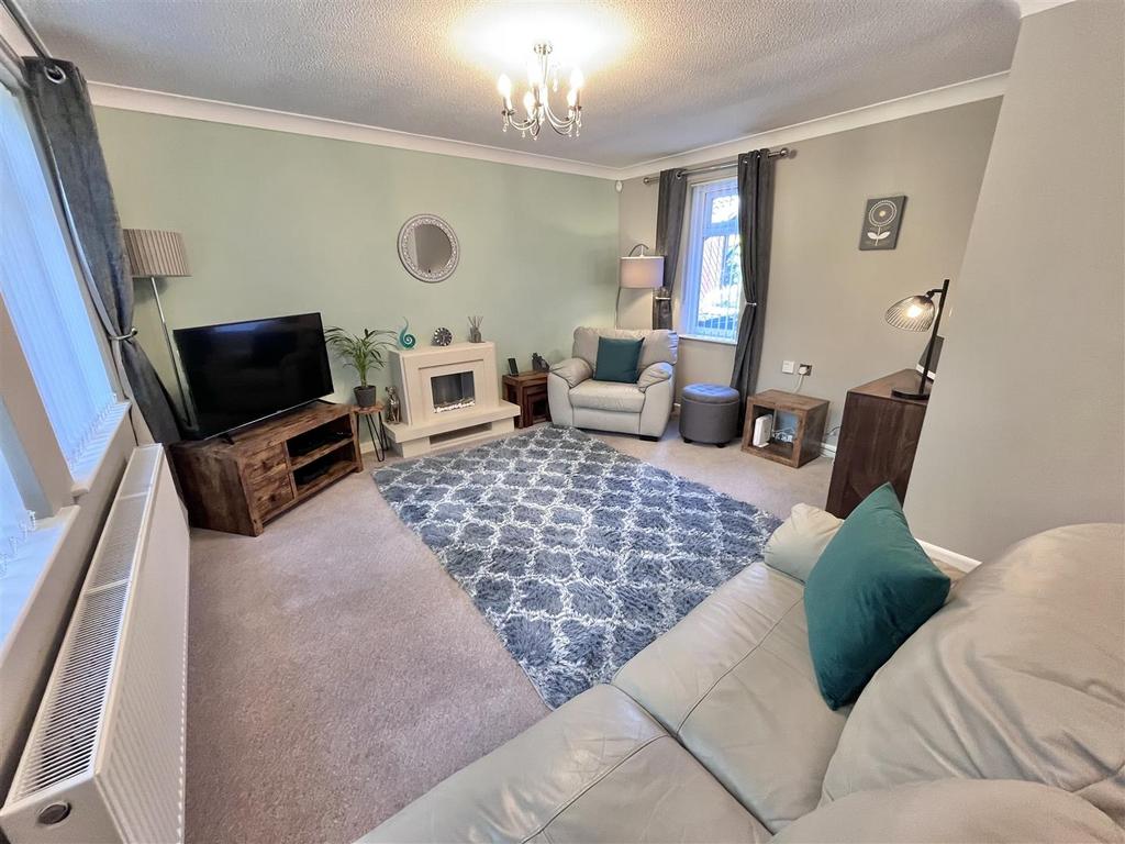 Living room, fireplace