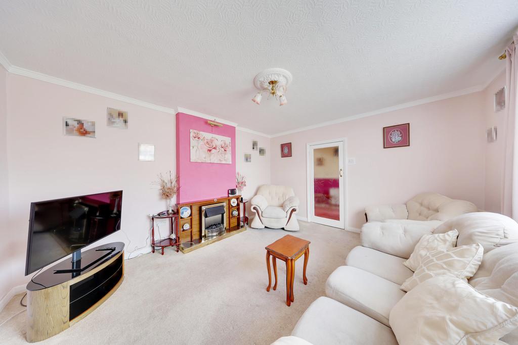 Living room, fireplace