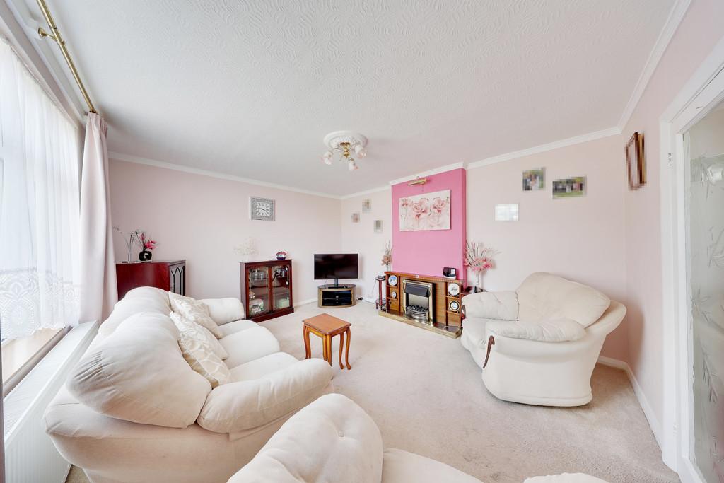 Living room, fireplace
