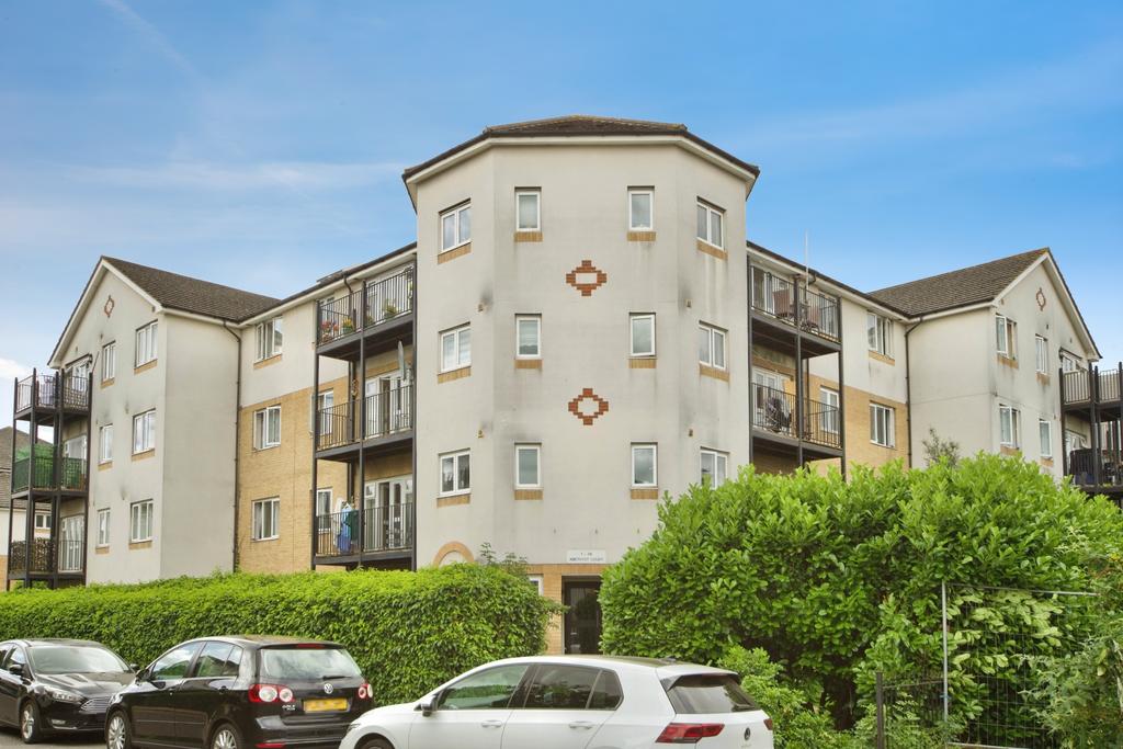 Apartment building facade, block of apartments