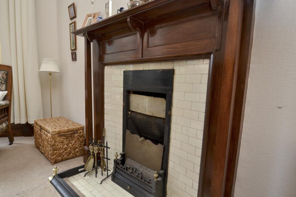Reception room, fireplace
