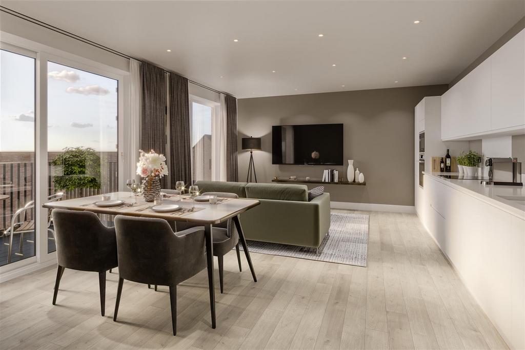 Open-plan living area, open plan living