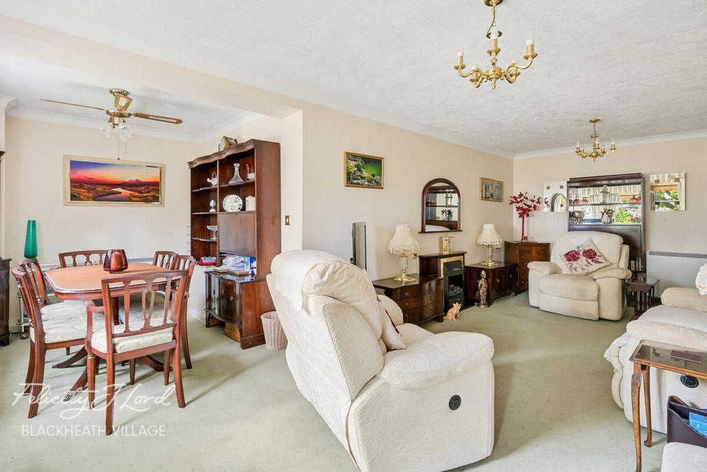 Open-plan living area, open plan living