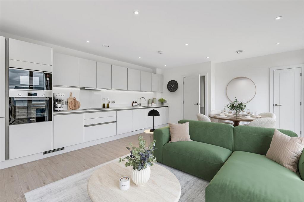 Open-plan living area, open plan living