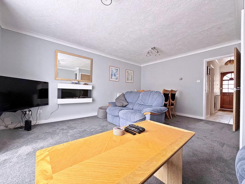 Living room, fireplace