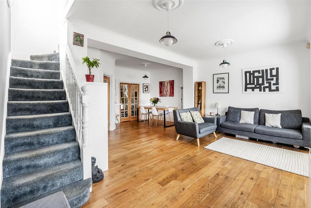 Open-plan living area, open plan living