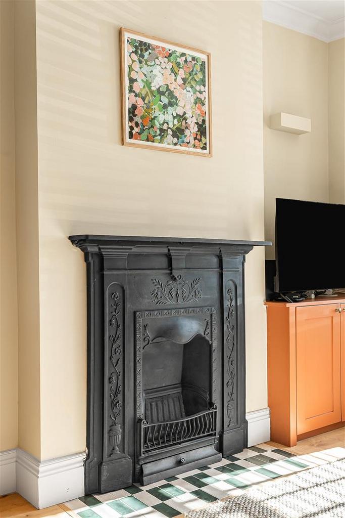 Reception room, fireplace