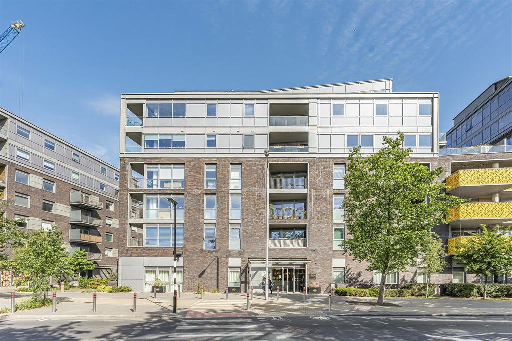 Apartment building facade, block of apartments