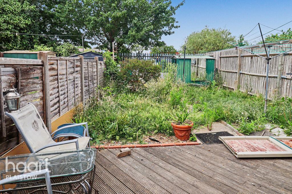 Decking area, garden