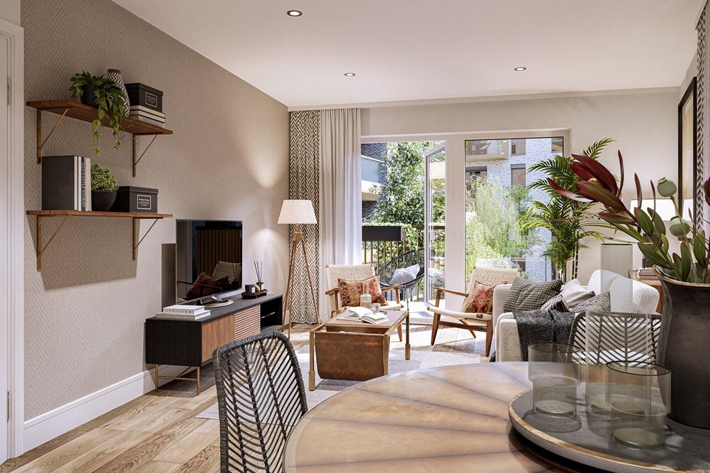 A flexible open plan living area which doubles...