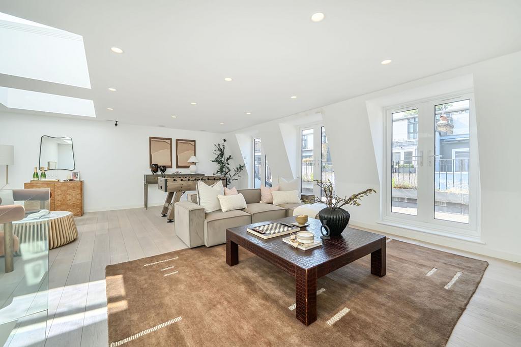 Open-plan living area, open plan living