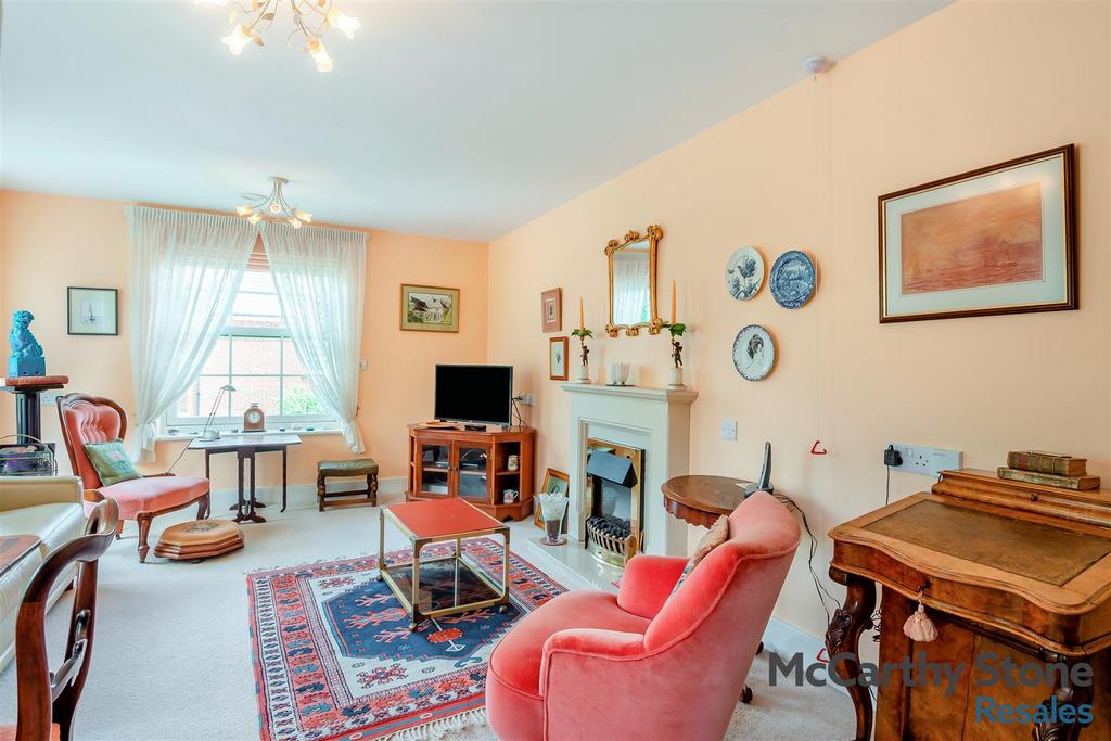 Living room, fireplace
