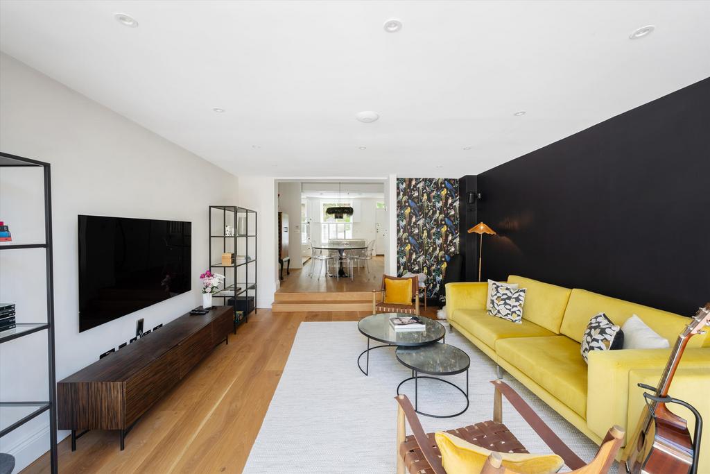 Open-plan living area, open plan living