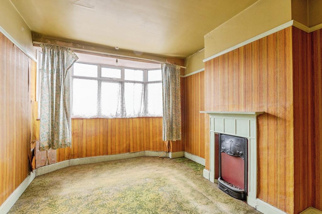 Living room, fireplace