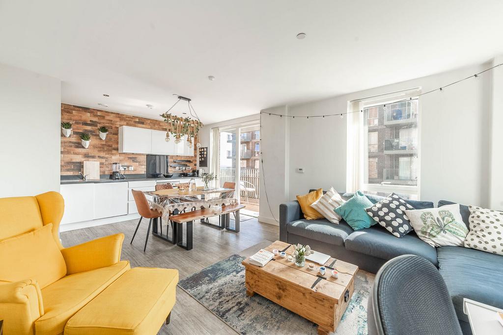 Open-plan living area, open plan living