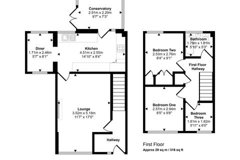 3 bedroom end of terrace house for sale, Lawnswood, Houghton Le Spring, Tyne and Wear, DH5 8JB