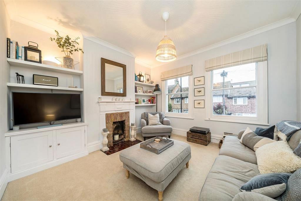 Living room, fireplace