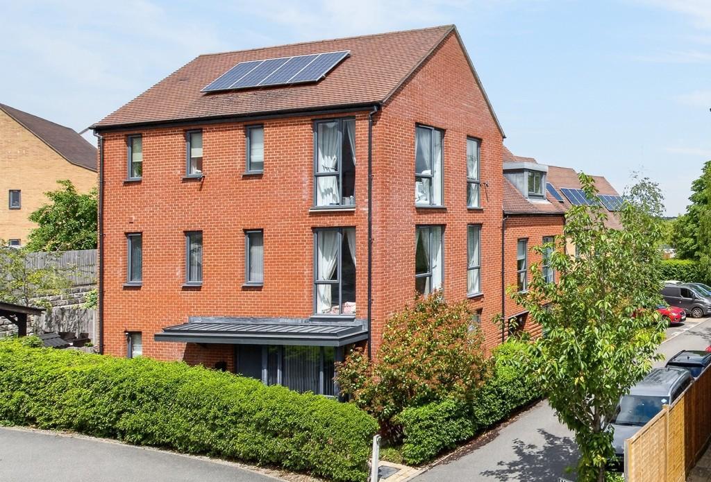 House exterior, solar panels