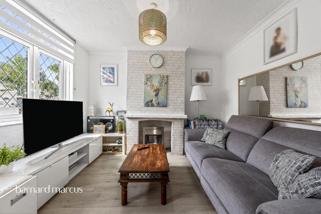 Living room, fireplace