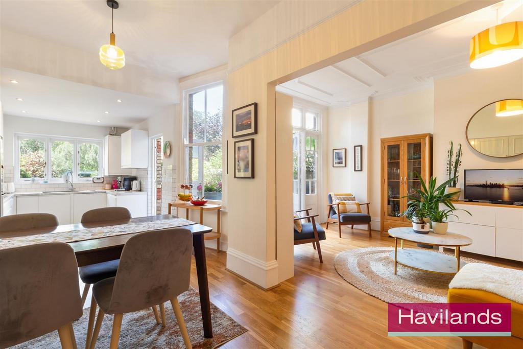 Open-plan living area, open plan living