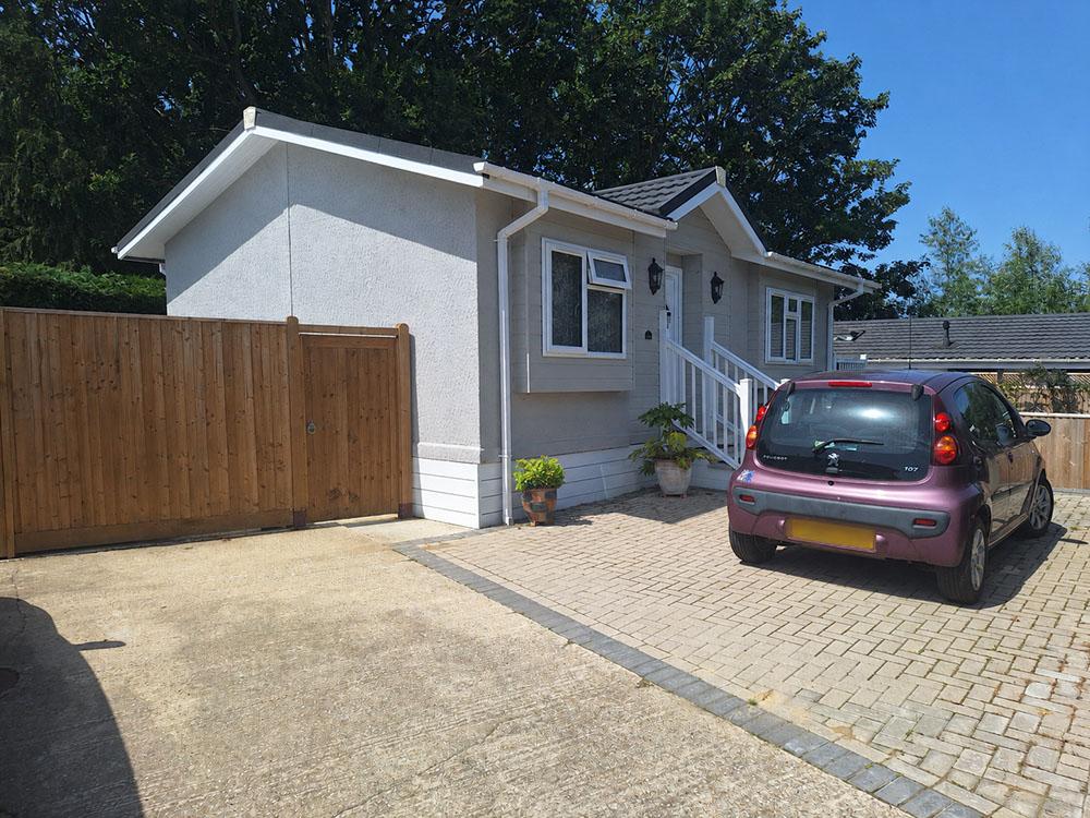 House exterior, off-street parking