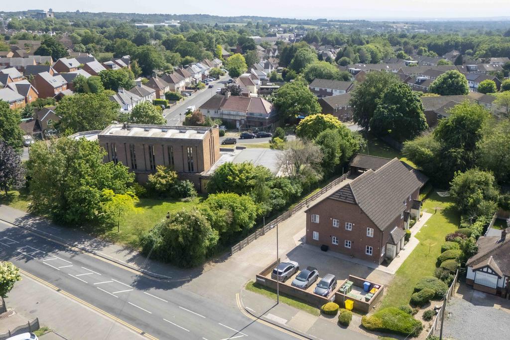 Aerial view, land
